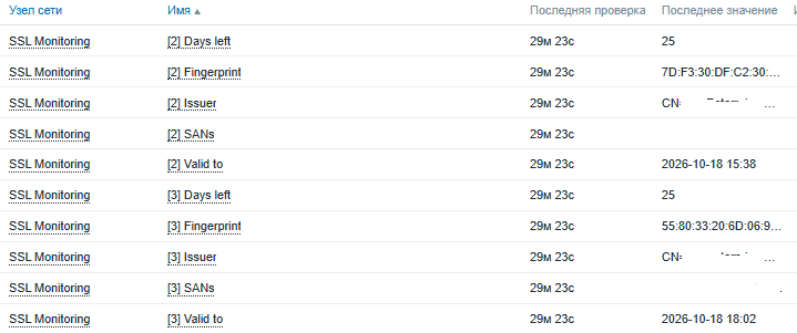 SANs и Issuer замазал